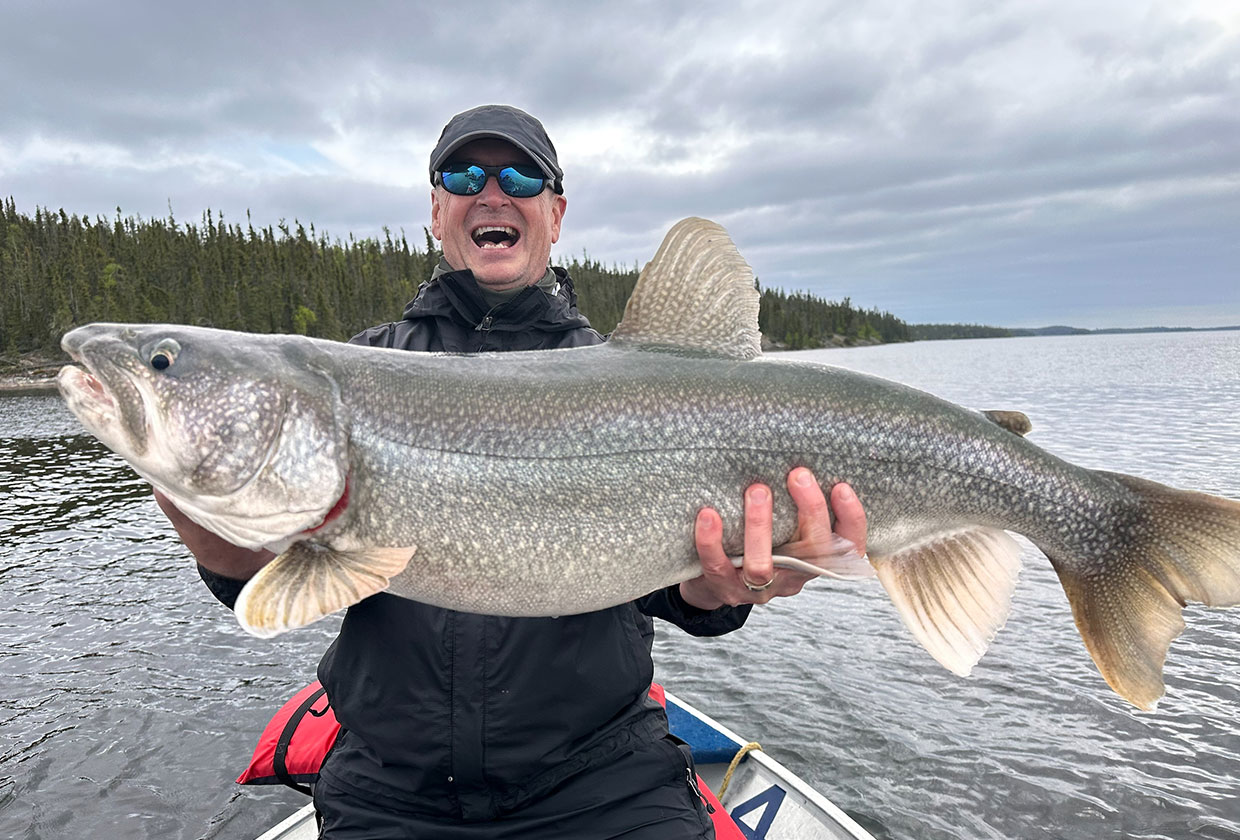 Tim Mohin with his trophy Trout