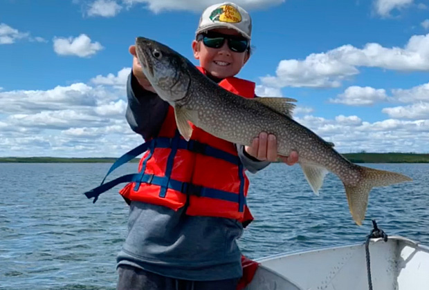Bobby Smith with a Lake Trout