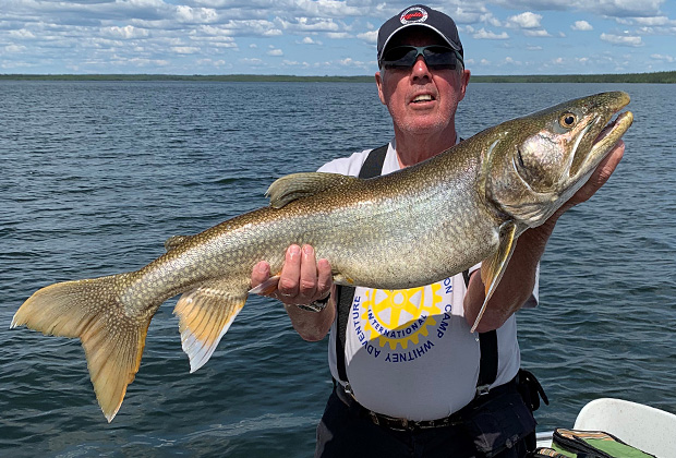 Glen Smith with a Huge Lake Trout