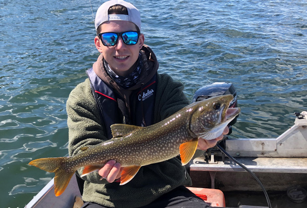 Nevin O'Donnell with a Little Laker