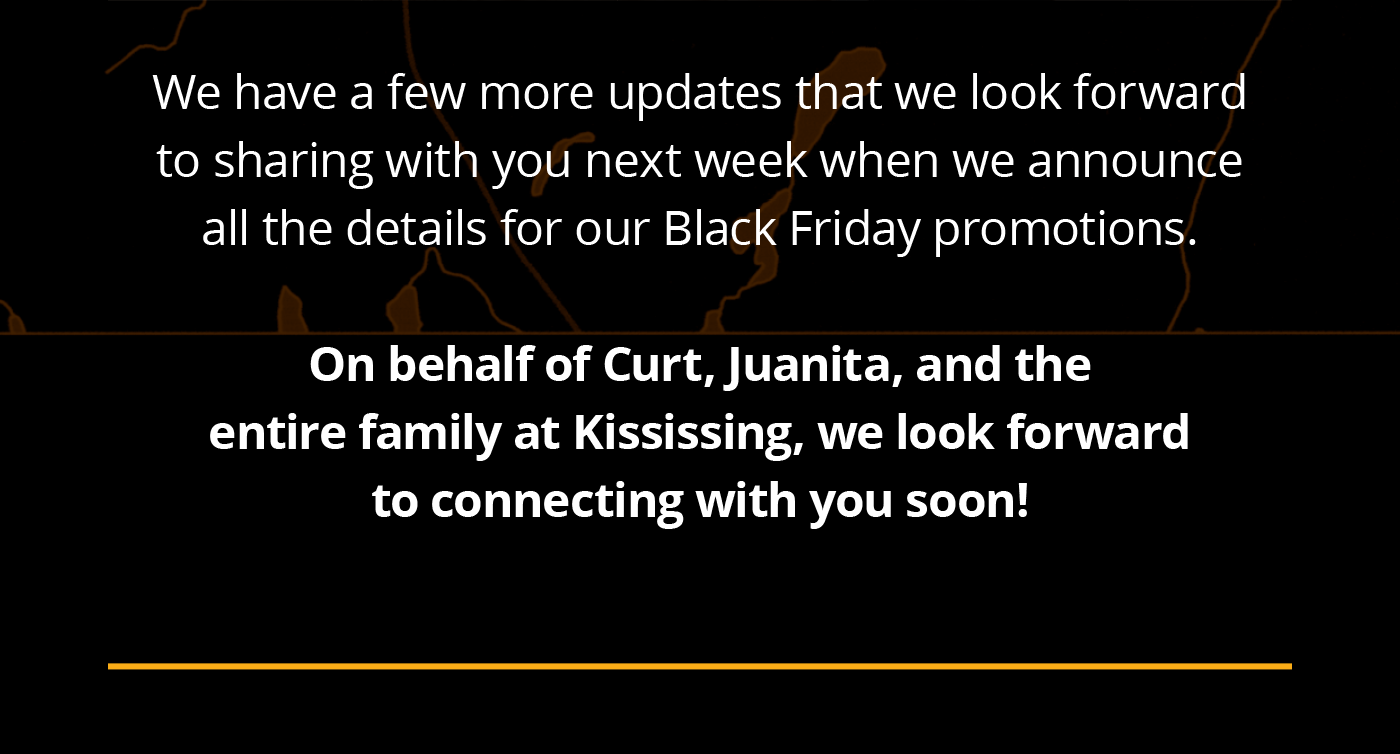 We have a few more updates that we look forward to sharing with you next week!