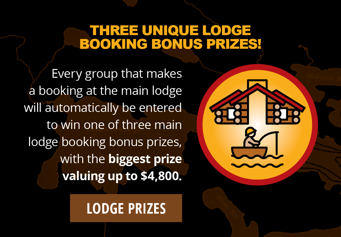 Three Unique Lodge Booking Prizes!