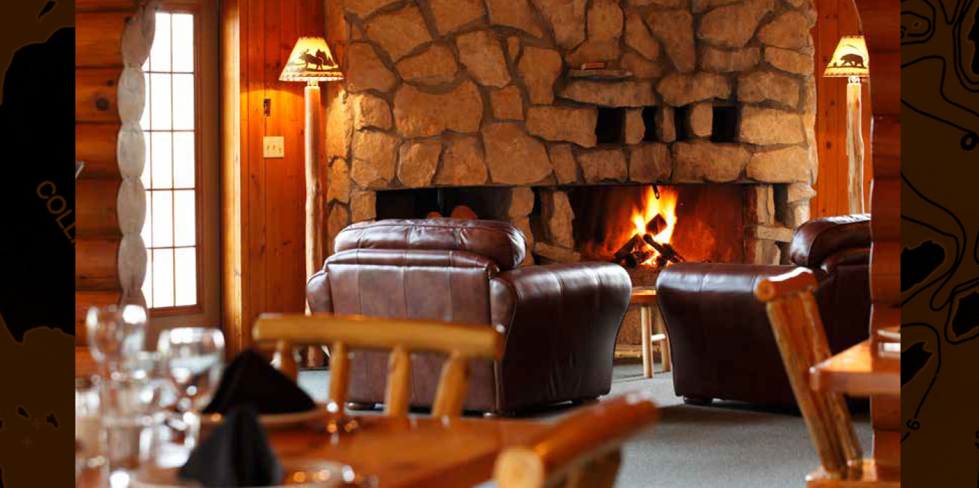 Kississing Lake Lodge Fireplace