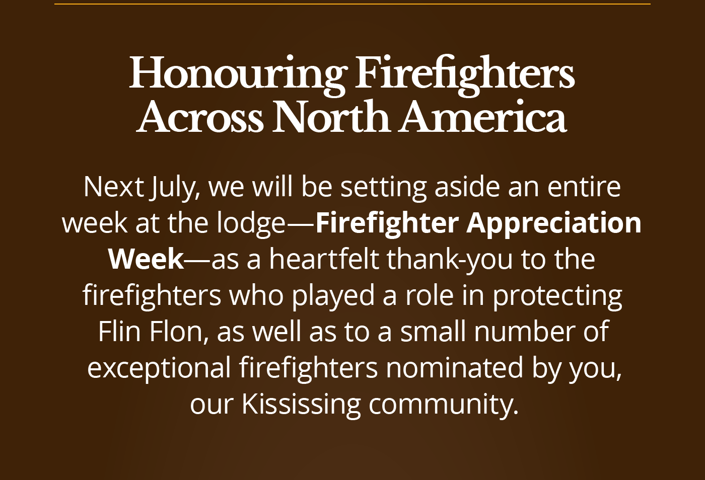 Honouring Firefighters Across North America