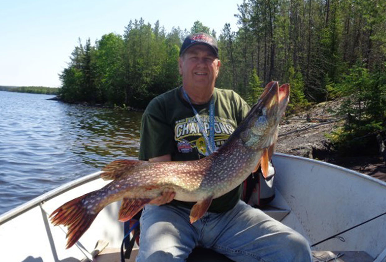 Bob Fischer on Siers Lake with a Giant Pike