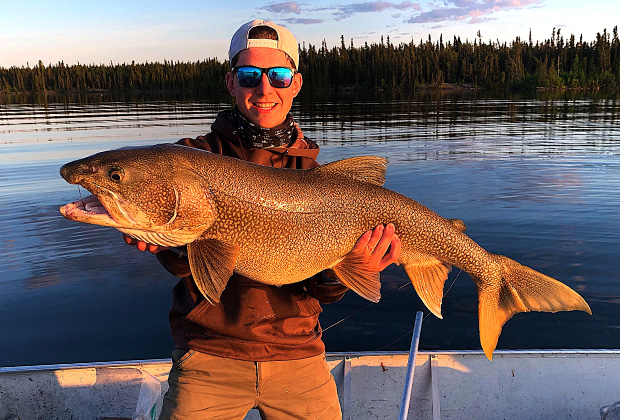 Nevin O'Donnell with an Enormous Lake Trout