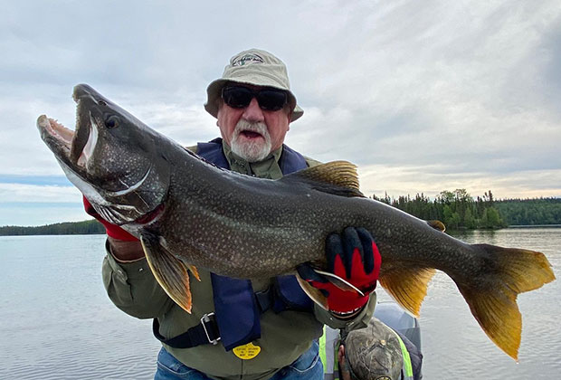 Steve Paulson with a Huge Lake Trout